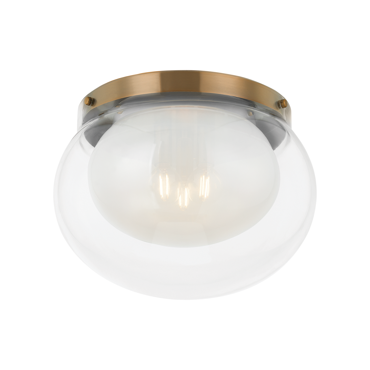 Troy Lighting Magma PATINA BRASS 14.25W x 14.25L x 10H Flush Mount