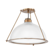 Troy Lighting Glint PATINA BRASS 17.75W x 17.75L x 13H Semi-Flush Mount