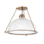 Troy Lighting Glint PATINA BRASS 17.75W x 17.75L x 13H Semi-Flush Mount