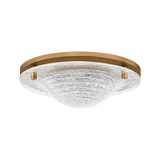 Troy Lighting Halston PATINA BRASS 14W x 14L x 4.5H Flush Mount