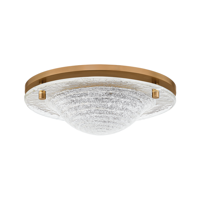 Troy Lighting Halston PATINA BRASS 14W x 14L x 4.5H Flush Mount