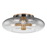 Troy Lighting Gunner PATINA BRASS 15W x 15L x 5.25H Flush Mount