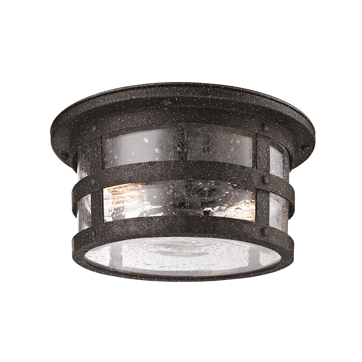 Troy Lighting Barbosa AGED PEWTER 15W x 15L x 7.75H Flush Mount
