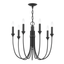 Troy Lighting Cate FORGED IRON 21.5W x 21.5L x 19.25H Chandelier