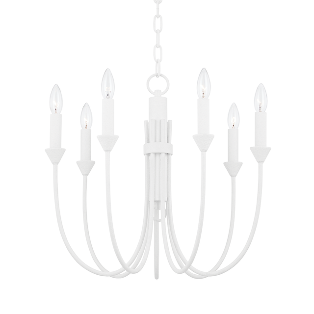 Troy Lighting Cate GESSO WHITE 21.5W x 21.5L x 19.25H Chandelier