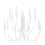 Troy Lighting Cate GESSO WHITE 30W x 30L x 25.25H Chandelier