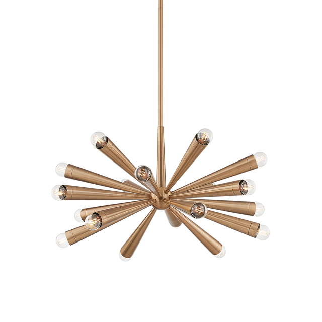 Troy Lighting Keanu PATINA BRASS 30.25W x 30.25L x 16.5H Chandelier