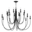 Troy Lighting Cate FORGED IRON 42W x 42L x 31.75H Chandelier
