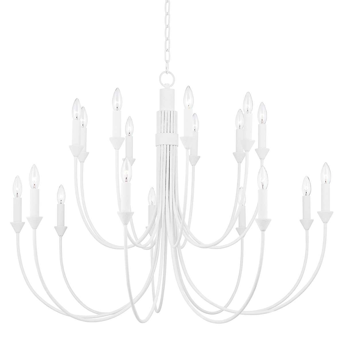Troy Lighting Cate GESSO WHITE 42W x 42L x 31.75H Chandelier