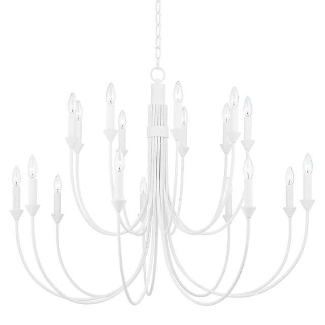 Troy Lighting Cate GESSO WHITE 42W x 42L x 31.75H Chandelier