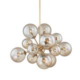 Troy Lighting Santee PATINA BRASS 30.75W x 30.75L x 22.75H Chandelier