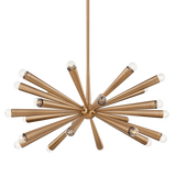 Troy Lighting Keanu PATINA BRASS 40.25W x 40.25L x 19H Chandelier