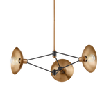 Troy Lighting Axel PATINA BRASS/SOFT BLACK 36W x 36L x 11.5H Chandelier