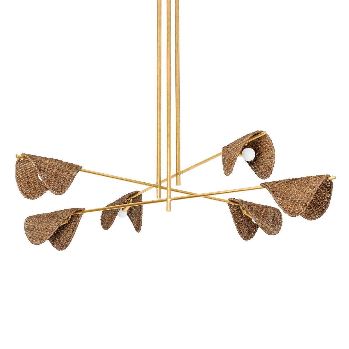 Troy Lighting Barnaby VINTAGE GOLD LEAF 60W x 60L x 14.75H Chandelier
