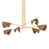 Troy Lighting Barnaby VINTAGE GOLD LEAF 60W x 60L x 14.75H Chandelier