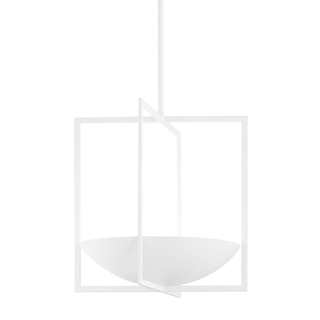 Troy Lighting Loki GESSO WHITE 24W x 24L x 24.25H Pendant