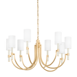 Troy Lighting Gustine Vintage Gold Leaf 42W x 42L x 19.5H Chandelier
