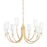 Troy Lighting Gustine Vintage Gold Leaf 42W x 42L x 19.5H Chandelier