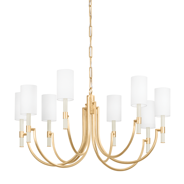 Troy Lighting Gustine Vintage Gold Leaf 42W x 42L x 19.5H Chandelier