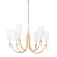 Troy Lighting Gustine Vintage Gold Leaf 31W x 31L x 18.75H Chandelier