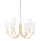 Troy Lighting Gustine Vintage Gold Leaf 31W x 31L x 18.75H Chandelier