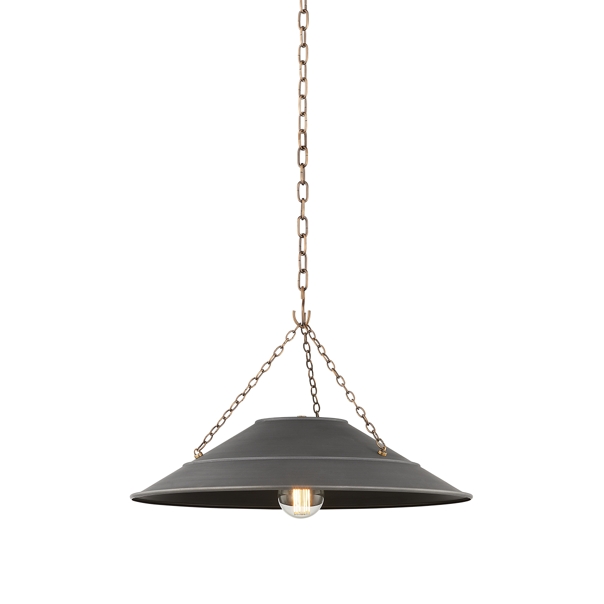 Troy Lighting Arcane PATINA BRASS 23W x 23L x 16H Pendant