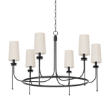 Troy Lighting Calder FORGED IRON 40.25W x 40.25L x 26H Chandelier
