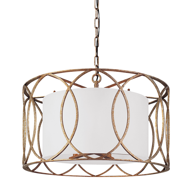 Troy Lighting Sausalito SILVER GOLD 25W x 25L x 16.5H Chandelier