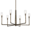 Troy Lighting Lyle BLACK PATINA GOLD 36W x 36L x 34.25H Chandelier