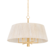 Troy Lighting Azar Vintage Gold Leaf 30W x 30L x 23.25H Pendant