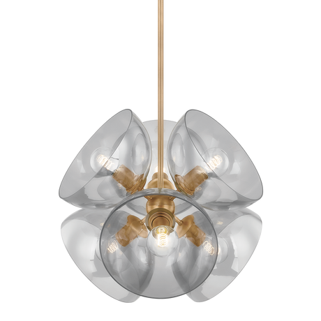 Troy Lighting Salix PATINA BRASS 22.25W x 22.25L x 21H Pendant