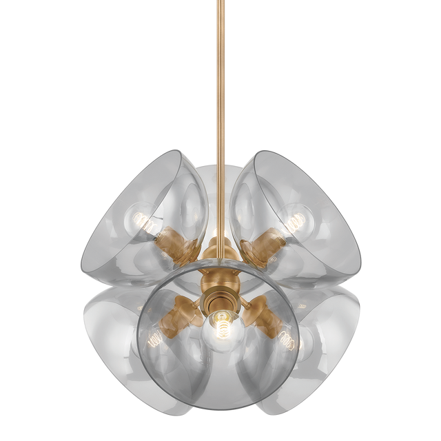 Troy Lighting Salix PATINA BRASS 22.25W x 22.25L x 21H Pendant