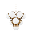 Troy Lighting Cupertino PATINA BRASS 26W x 26L x 24.25H Chandelier
