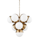 Troy Lighting Cupertino PATINA BRASS 26W x 26L x 24.25H Chandelier