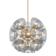 Troy Lighting Salix PATINA BRASS 34.25W x 34.25L x 30.75H Chandelier