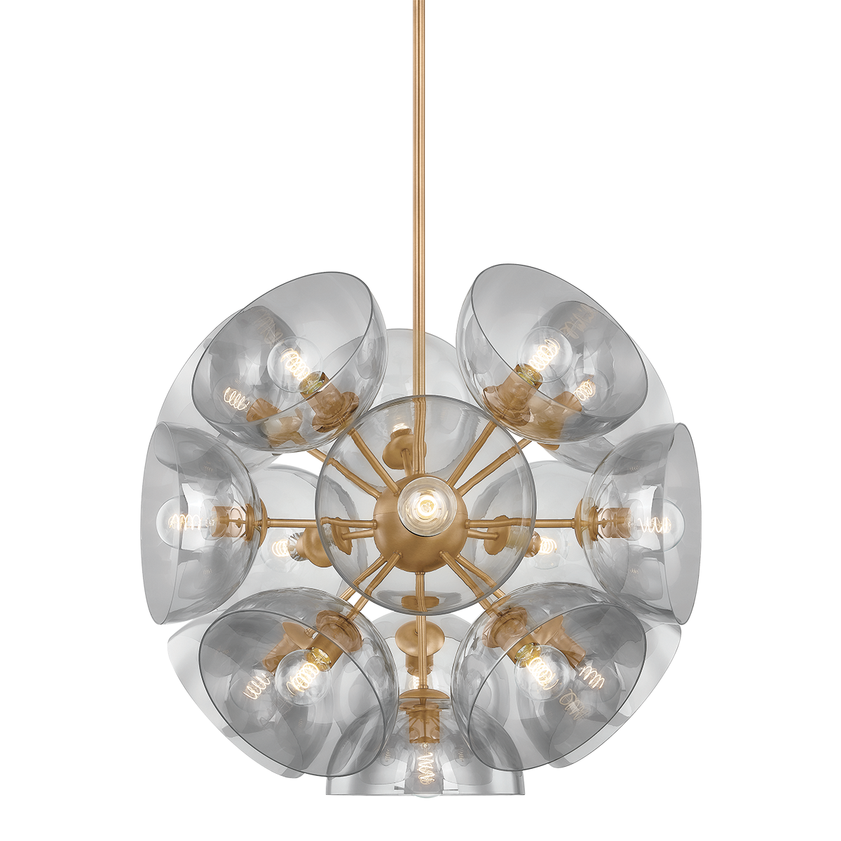 Troy Lighting Salix PATINA BRASS 34.25W x 34.25L x 30.75H Chandelier