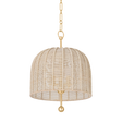 Troy Lighting Lonnie Vintage Gold Leaf 15.25W x 15.25L x 20H Pendant