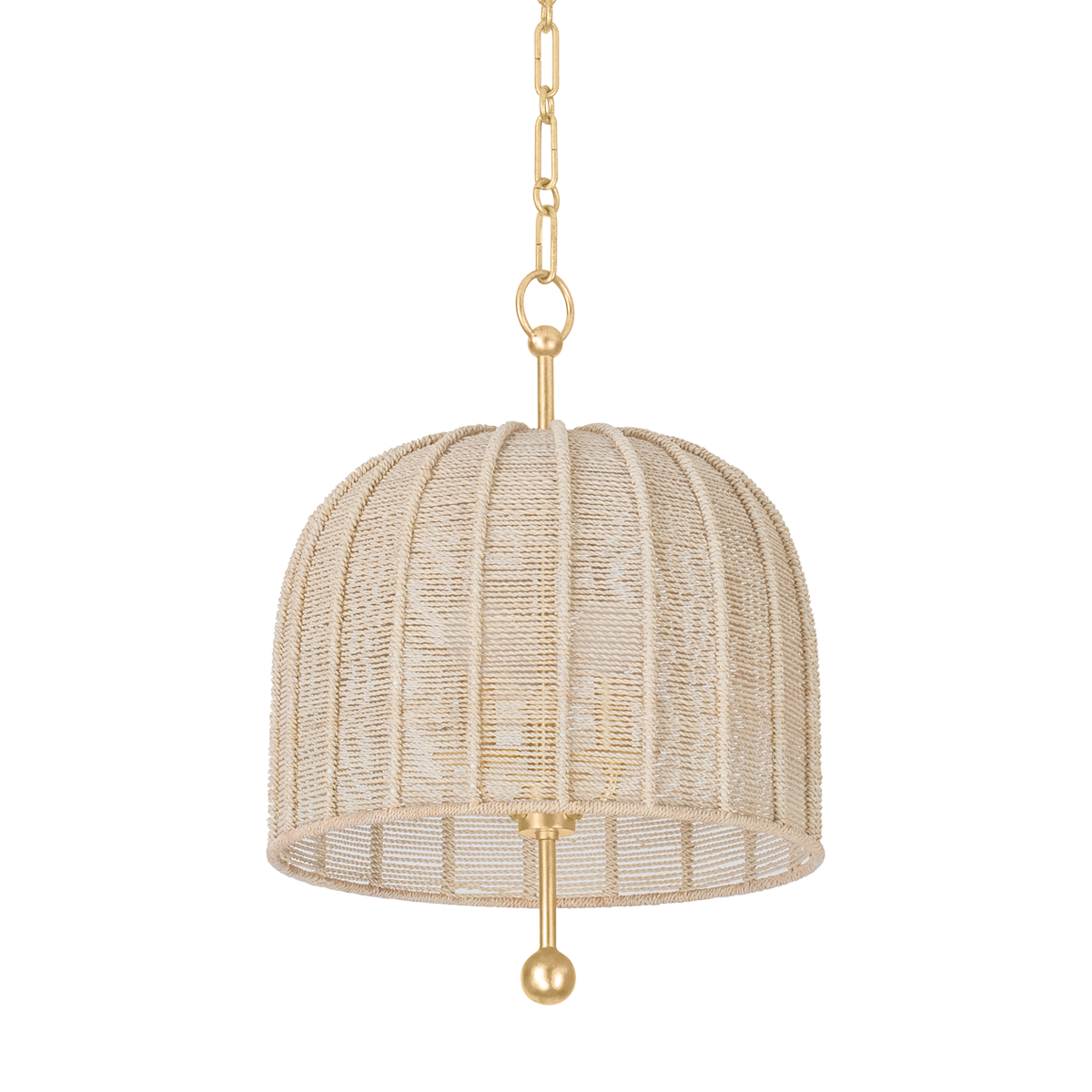 Troy Lighting Lonnie Vintage Gold Leaf 15.25W x 15.25L x 20H Pendant