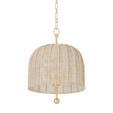 Troy Lighting Lonnie Vintage Gold Leaf 15.25W x 15.25L x 20H Pendant