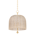 Troy Lighting Lonnie Vintage Gold Leaf 20W x 20L x 26.25H Pendant