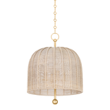 Troy Lighting Lonnie Vintage Gold Leaf 20W x 20L x 26.25H Pendant