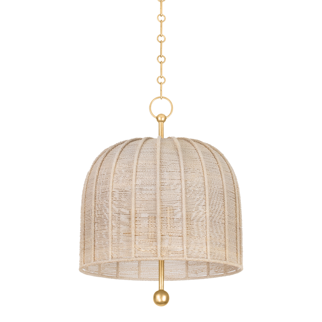 Troy Lighting Lonnie Vintage Gold Leaf 20W x 20L x 26.25H Pendant