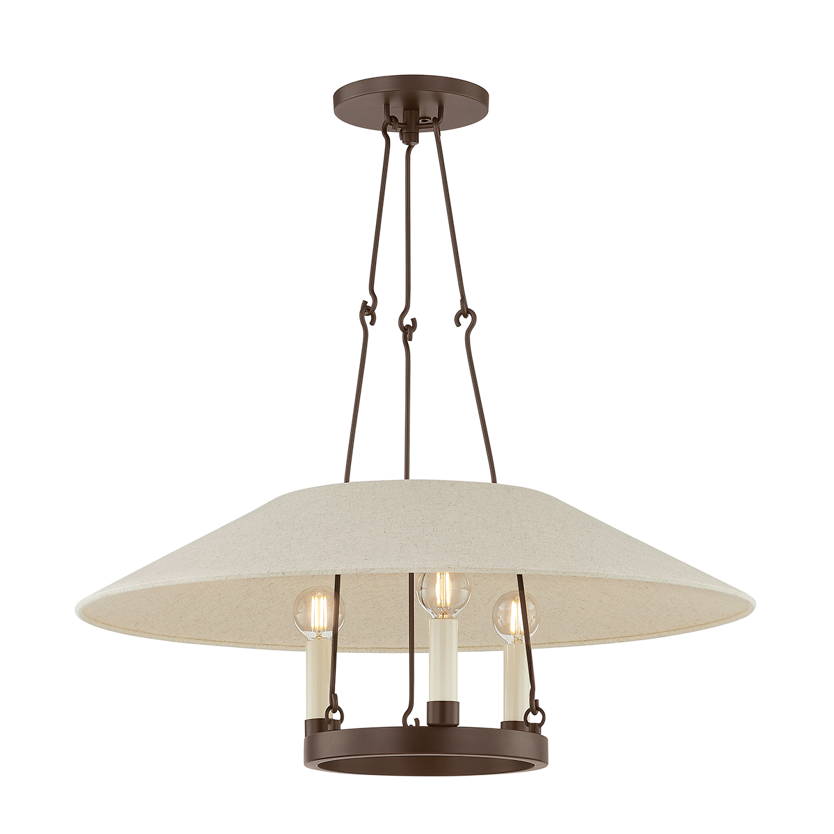 Troy Lighting Archive Bronze 25W x 25L x 10H Chandelier