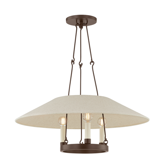 Troy Lighting Archive Bronze 25W x 25L x 10H Chandelier