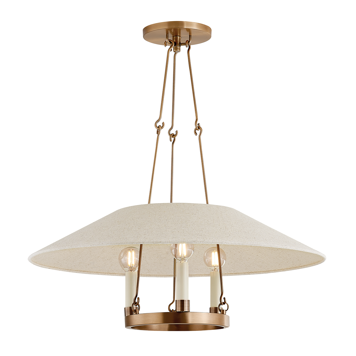 Troy Lighting Archive PATINA BRASS 25W x 25L x 10H Chandelier
