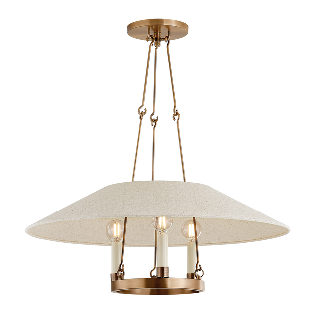 Troy Lighting Archive PATINA BRASS 25W x 25L x 10H Chandelier