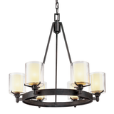 Troy Lighting Arcadia TEXTURED IRON 27W x 25L x 26H Chandelier