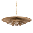 Troy Lighting Levan Vintage Gold Leaf 36W x 36L x 12.5H Pendant