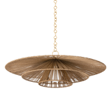 Troy Lighting Levan Vintage Gold Leaf 36W x 36L x 12.5H Pendant