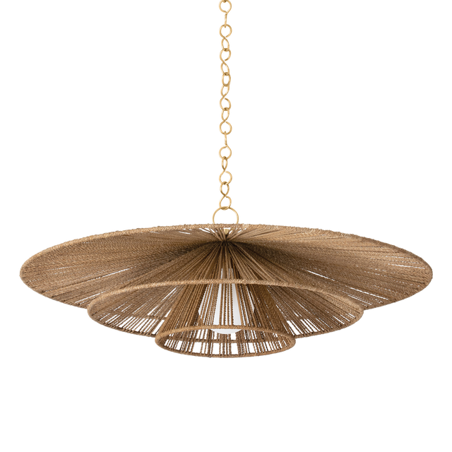 Troy Lighting Levan Vintage Gold Leaf 36W x 36L x 12.5H Pendant